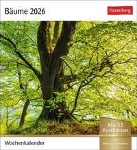 Abbildung von: Bäume Postkartenkalender 2026 - Wochenkalender mit 53 Postkarten - Harenberg