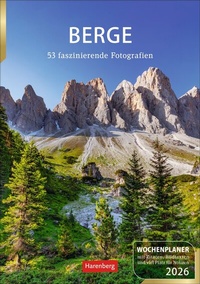 Abbildung von: Berge Wochenplaner 2026 - 53 faszinierende Fotografien - Harenberg