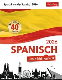 Abbildung von: Spanisch Sprachkalender 2026 - Spanisch lernen leicht gemacht - Tagesabreißkalender - Harenberg