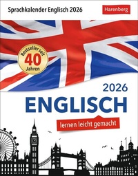 Abbildung von: Englisch Sprachkalender 2026 - Englisch lernen leicht gemacht - Tagesabreißkalender - Harenberg