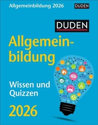 Abbildung von: Duden Allgemeinbildung Tagesabreißkalender 2026 - Wissen und Quizzen - Harenberg