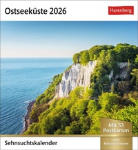 Abbildung von: Ostseeküste Sehnsuchtskalender 2026 - Wochenkalender mit 53 Postkarten - Harenberg