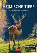 Cover: Heimische Tiere Wochenplaner 2026 - 53 faszinierende Fotografien - Harenberg