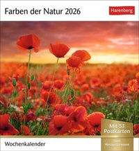 Abbildung von: Farben der Natur Postkartenkalender 2026 - Wochenkalender mit 53 Postkarten - Harenberg