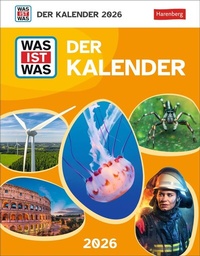 Abbildung von: WAS IST WAS Der Kalender Tagesabreißkalender 2026 - Kinderkalender - Harenberg