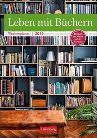 Abbildung von: Leben mit Büchern Wochenplaner 2026 - 53 Blatt mit Weisheit der Woche auf der Rückseite - Harenberg