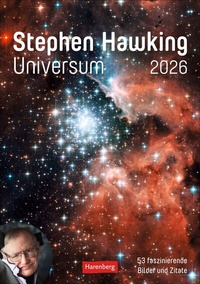 Abbildung von: Stephen Hawking - Universum Wochenplaner 2026 - 53 faszinierende Bilder und Zitate - Harenberg