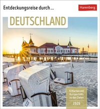 Abbildung von: Entdeckungsreise durch Deutschland Postkartenkalender 2026 - 53 Karten mit Kurzporträts zu den Zielen - Harenberg