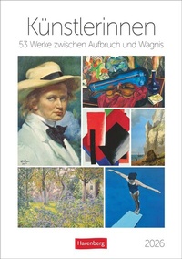 Abbildung von: Künstlerinnen Wochen-Kulturkalender 2026 - 53 Werke zwischen Aufbruch und Wagnis - Harenberg