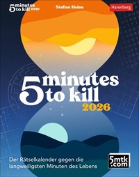 Abbildung von: 5 minutes to kill Tagesabreißkalender 2026 - Der Rätselkalender gegen die langweiligsten Minuten des Lebens - Harenberg