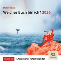 Abbildung von: Welches Buch bin ich? Premium-Postkartenkalender 2026 - Literarischer Rätselkalender - Harenberg