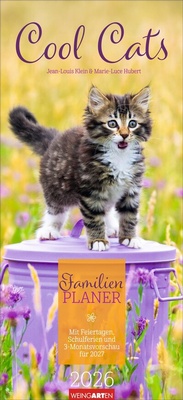 Abbildung von: Cool Cats Familienplaner 2026 - Weingarten