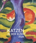 Cover: Katzen in der Kunst Edition Kalender 2026 - Weingarten