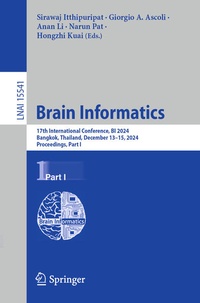 Enlarge image Cover: Brain Informatics - Springer Nature Switzerland AG