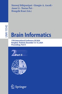 Enlarge image Cover: Brain Informatics - Springer Nature Switzerland AG