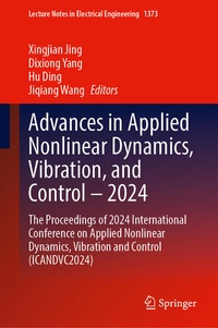 Enlarge image Cover: Advances in Applied Nonlinear Dynamics, Vibration, and Control - 2024 - Springer Nature Switzerland AG