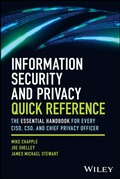 Cover: Information Security and Privacy Quick Reference - Wiley