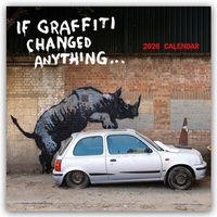 Abbildung von: Banksy - If Graffiti changed Anything 2026 - 12-Monatskalender - Carousel Calendars