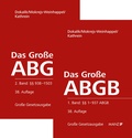 Cover: Das Gro&szlig;e ABGB 2 B&auml;nde im Schuber - Manz