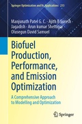 Cover: Biofuel Production, Performance, and Emission Optimization - Springer