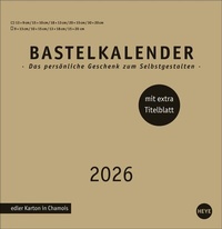 Abbildung von: Premium-Bastelkalender gold groß 2026 - Heye