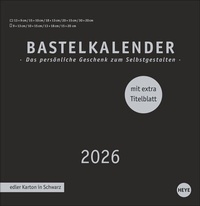 Abbildung von: Premium-Bastelkalender schwarz groß 2026 - Heye