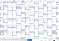 Abbildung von: Mega-Posterplaner, blau 2026 - Heye