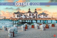 Abbildung von: Ostsee Globetrotter Kalender 2026 - Von behaglichen Strandkörben und rauen Küsten - Heye