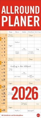 Abbildung von: Allround-Familienplaner Vertical Kalender 2026 - Heye