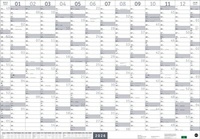Abbildung von: Mega-Posterplaner, silber 2026 - Heye