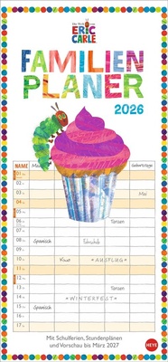 Abbildung von: Die kleine Raupe Nimmersatt Familienplaner 2026 - Heye