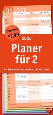 Abbildung von: Basic Planer für zwei 2026 - Heye