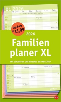 Abbildung von: Basic Familienplaner XL 2026 - Heye