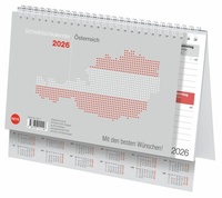 Abbildung von: Schreibtischkalender Österreich klein 2026 - Heye