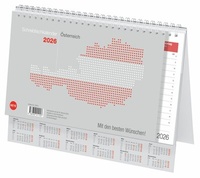 Abbildung von: Schreibtischkalender Österreich groß 2026 - Heye
