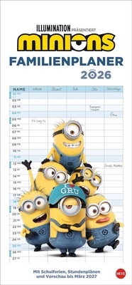 Bild: Minions Familienplaner 2026 - Heye