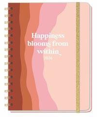 Abbildung von: Happiness blooms from within Spiral-Kalenderbuch A5 2026 - Heye