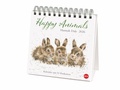 Cover: Hannah Dale: Happy Animals Premium-Postkartenkalender 2026 - Heye