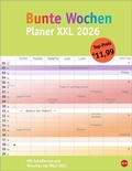 Cover: Bunte Wochen Planer XXL 2026 - Heye