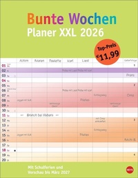 Abbildung von: Bunte Wochen Planer XXL 2026 - Heye