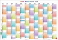 Cover: Bunte Wochen Posterplaner 2026 - Heye