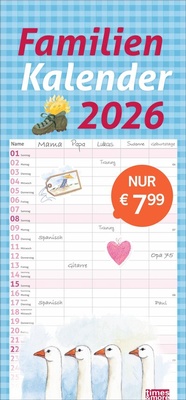 Abbildung von: times&more Schaffner Familienplaner 2026 - Heye