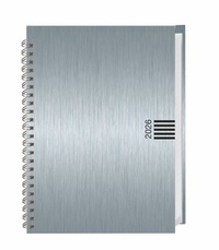 Abbildung von: Wochen-Cheftimer A5, Alu silber 2026 - Heye