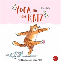 Abbildung von: Puth Yoga für die Katz Postkartenkalender 2026 - Heye