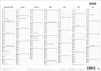 Abbildung von: Black&White Tafelkalender A4 2026 - Heye