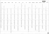Abbildung von: Black&White Mega-Posterplaner 2026 - Heye