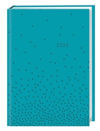Abbildung von: Kalenderbuch A6 blau 2026 - Heye