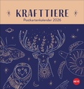 Cover: Krafttiere Postkartenkalender 2026 - Heye