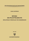 Cover: Reform des Pflichtteilsrechts - BoD - Books on Demand