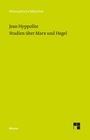 Cover: Studien über Marx und Hegel - Meiner